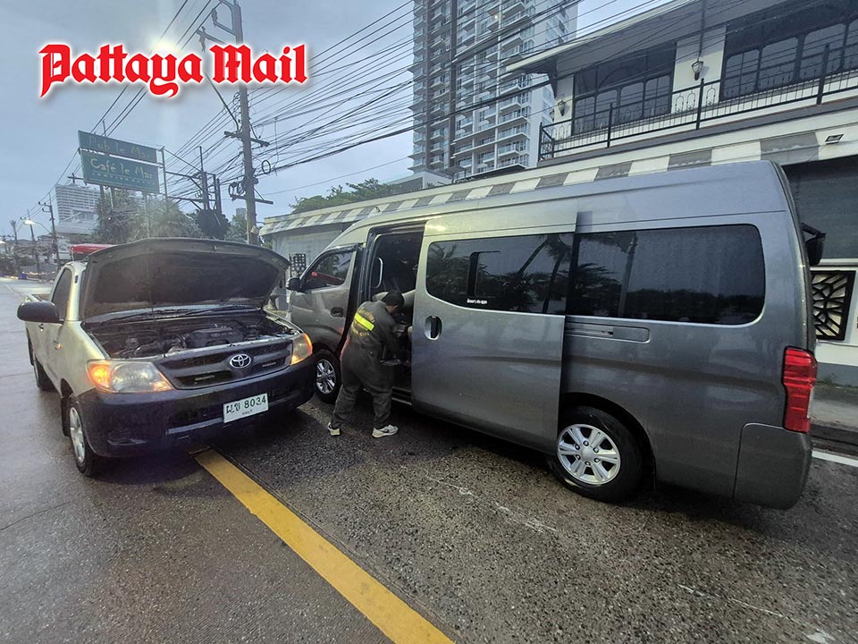 Stranded driver gets early morning lifeline from Pattaya firefighters
