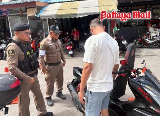 Dawn raid on Pattaya riders nets 24 traffic offenders