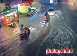 Pattaya rainy week set to ease by Saturday