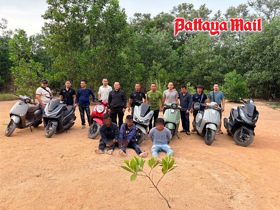 Rayong Police hunt down motorcycle theft gang after proactive investigation