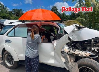 Krabi rescue race saves woman trapped inside SUV after pickup crash