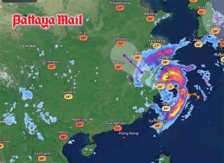 Thailand on alert while Typhoon Dolphin disrupts eastern China flights