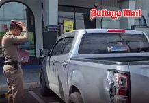 Pickup driver opens fire over parking dispute at Nonthaburi gas station, one injured