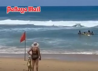 ‘I flew here to swim’ Tourist ignores Phuket red flag, gets swept away