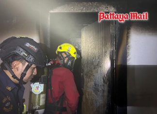 Midnight condo fire in Pattaya leaves Czech tourist and residents injured