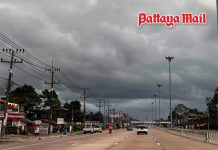 Pattaya and Sattahip residents roll the dice under dark rain clouds