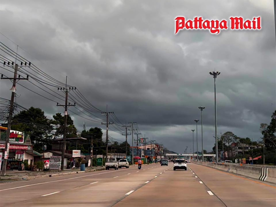 Pattaya and Sattahip residents roll the dice under dark rain clouds