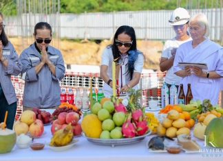 The Riviera Santa Monica honours Thai tradition as construction advances in Jomtien