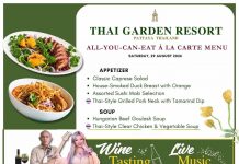 Saturday à la carte dinner at Thai Garden Resort Pattaya