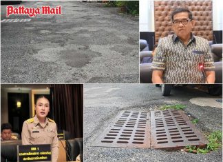 Pattaya moves to fix potholes behind Naklua New Market despite land rights hurdle