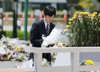 Japan’s Prince Hisahito pays tribute to Hiroshima a-bomb victims on first solo official trip