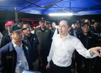 Thai officials inspect Nan floods after 277mm rainfall triggers flash floods