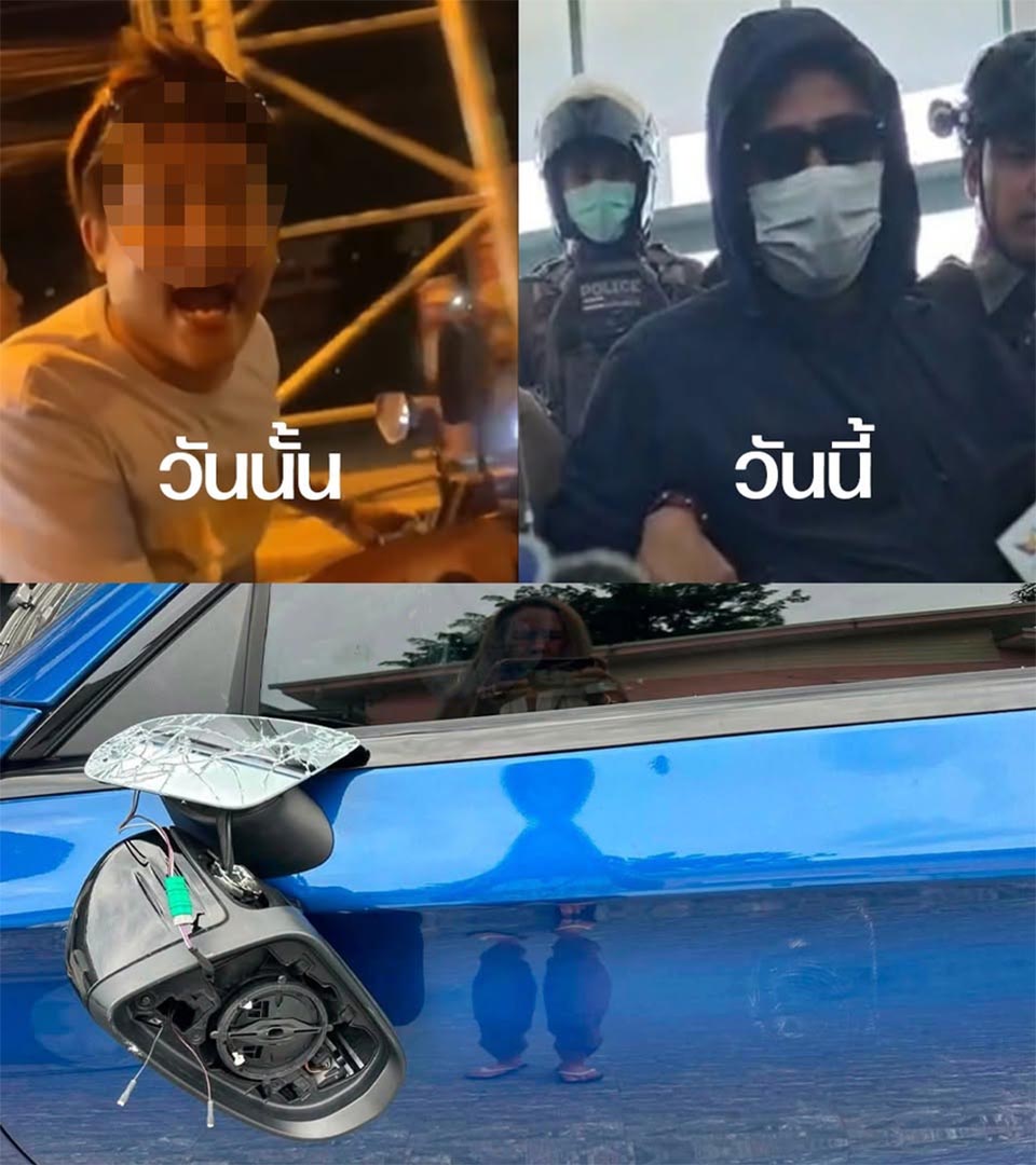 Young Thai pair’s tough talk fades before court in Mercedes damage case