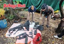 Bangkok house fire exposes cache of M60 guns and explosives