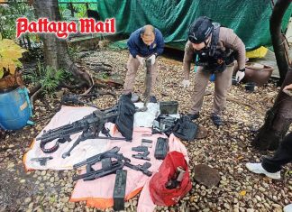Bangkok house fire exposes cache of M60 guns and explosives