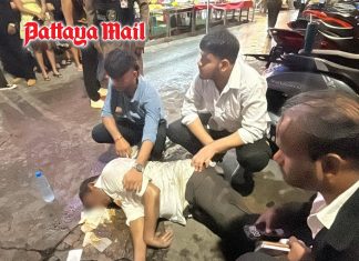 Drunk Indian tourist knocked unconscious after Pattaya street altercation
