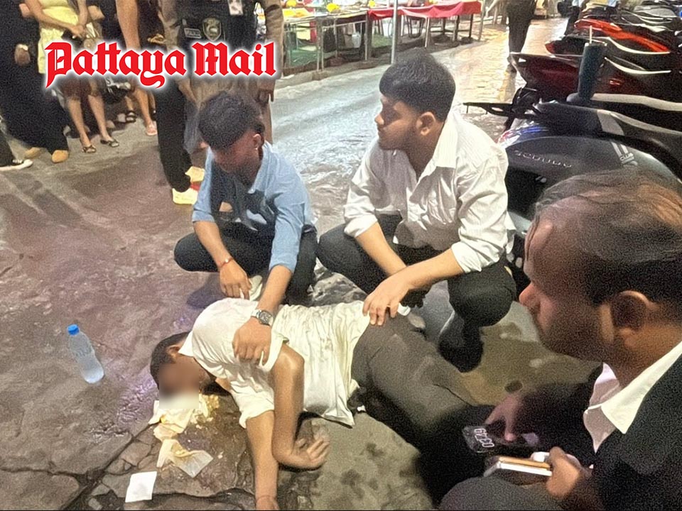 Drunk Indian tourist knocked unconscious after Pattaya street altercation