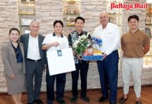 Ocean Marina Jomtien congratulates re-elected Pattaya Mayor Poramet