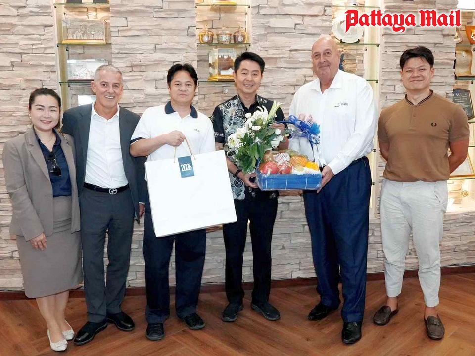 Ocean Marina Jomtien congratulates re-elected Pattaya Mayor Poramet