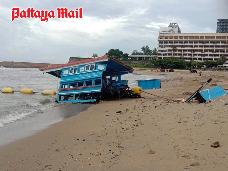 Pattaya seeks boat owners after storm damage to offer assistance