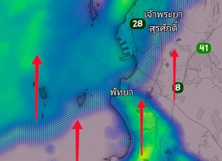 Rain keeps Pattaya awake through the night