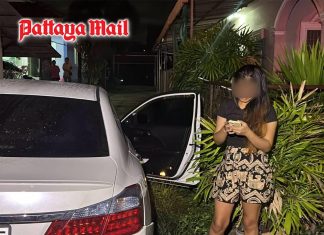 Pattaya woman crashes through shop and sidecar, caught after 3-km chase