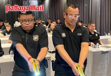 Pattaya Tourist Police train with Tasers for real-world tourist emergencies