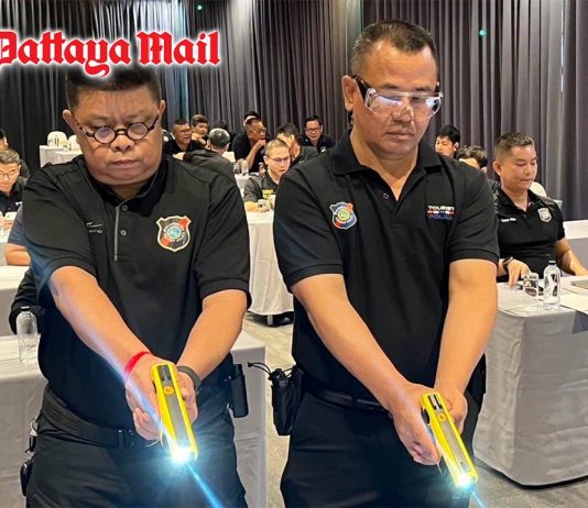 Pattaya Tourist Police train with Tasers for real-world tourist emergencies