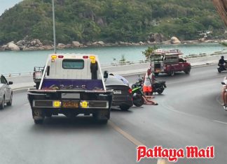 Samui tourist shares story of a wet road, bad tyres and one very lucky shirt