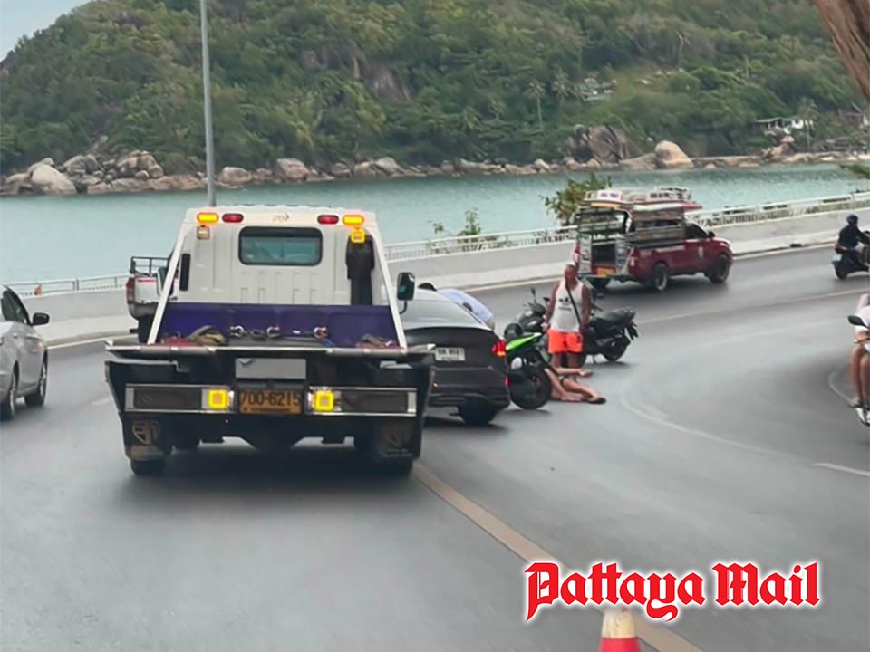 Samui tourist shares story of a wet road, bad tyres and one very lucky shirt