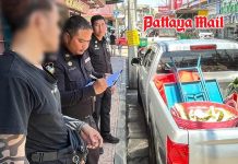 Pattaya fines durian seller for turning pickup truck into roadside stall