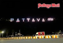 Pattaya lights up Pratumnak Hill with US flags to welcome sailors