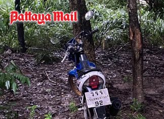 Stolen bike found in Sri Racha forest, giving owner an unexpected reunion