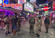 The sailors have gone, but Pattaya’s security watch continues