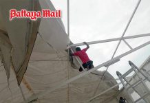 Patong Chabad House begins removing unauthorized rooftop additions