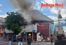 Fire hits demolished building in Bangkok’s Charoen Krung area