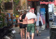 Pattaya tourists feel the heat by day before evening rain soaks the city