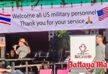 Pattaya dresses up with welcome banners for US sailors