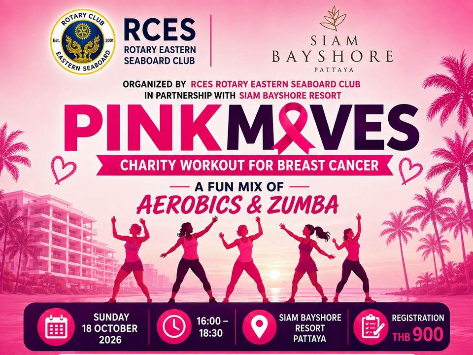 Rotary Eastern Seaboard launches Pink Moves Charity Workout for Breast Cancer
