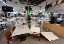 Ceiling collapses in Parliament canteen, narrowly missing crowds