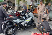 Pattaya prepares to clamp, lift and fine motorcycles occupying public parking spaces