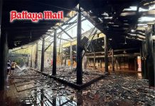 Fire breaks out at prayer hall in Sing Buri temple
