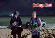 Greek tourist gets pickup truck stuck in Jomtien Beach sand testing its capabilities