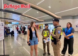 Krabi Tourist Police help travellers find their way through the airport