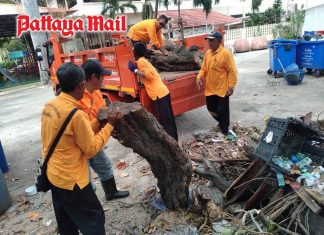 Pattaya’s sanitation workers work tirelessly to keep the city clean