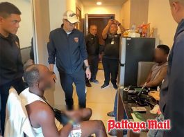 Two Nigerian men arrested in Pattaya condo cocaine raid