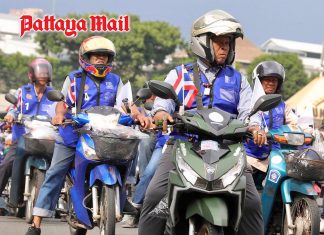Pattaya’s 5,281 registered motorcycle taxi riders face a bigger test than blue vests