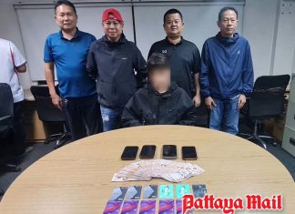 Pattaya police arrest 25-year-old with nine bank cards and 90,000 baht