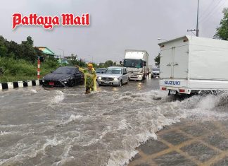 Pattaya rain and flooding, check live CCTV before hitting the road