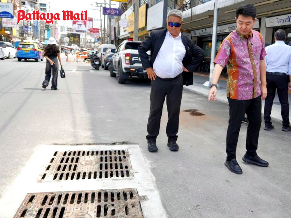 Mayor orders urgent repairs to dangerous Pattaya 2nd Road drainage covers